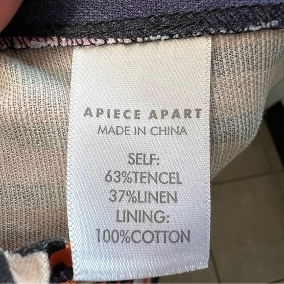 Apiece Apart Isa Wrap Pant in Borderline Print - Picture 10 of 11